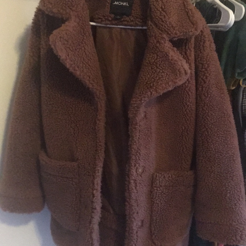 Monki teddy coat